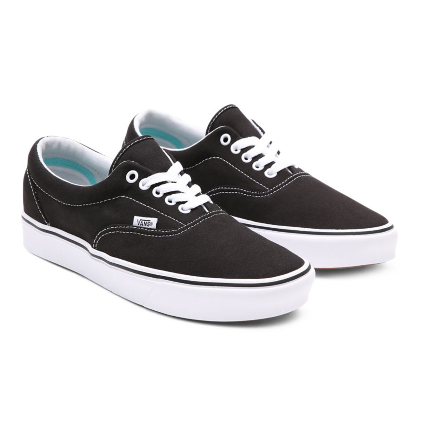 Vans Comfycush Era Herr Svarta/Vita - Vans Låga Skor Outlet (OWCSN3970)